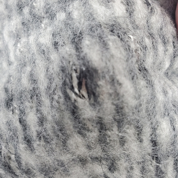 STEVE MADDEN OVERSIZE INFINITY SCARF MIXED PRINT BLACK CHARCOAL GREY WOMEN OS - Picture 11 of 12